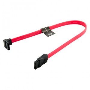 Cablu HDD | SATA 3 | SATA-SATA | 30cm | stanga | rosu, 4World 08557