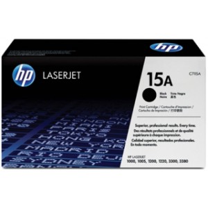 Cartus toner HP C7115A, original HP 15A, 2500 pagini, HP LaserJet 1000  1000W  1005MFP  1005W  1200  1200N  1200SE 1220 1220SE 3300 3300MFP 3310 3320MFP 3320N 3320N MFP 3330 3330MFP 3380MFP Canon-LBP1210 EP-25 EP25