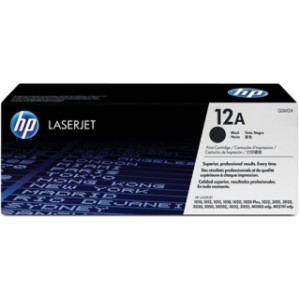 Cartus toner HP Q2612A, Original, Black, 12A, 2000 pagini, pentru HP 1010, 1012, 1015, 1018, 1020, 1022, 3015, 3020, 3030, 3050, 3052, 3055, M1005