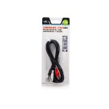 Natec stereo cable minijack 3,5 / 2x RCA M/M (chinch), 2,5 m, blister,