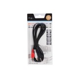 Natec stereo cable minijack 3,5 / 2x RCA M/M (chinch), 1.5 m, blister, NKA-0541