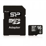 Card memorie 16GB SDHC CLASA 10 Silicon Power memory card Micro SDHC 16GB Class 10 +Adapter