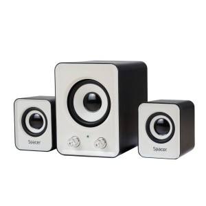BOXE SPACER 2.1, RMS: 11W (2 x 3W + 5W), control volum, USB power, black & white, „SPB-807”