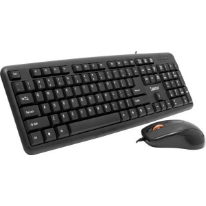 KIT tastatura + mouse optic USB, NEGRE, SPACER