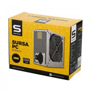 Sursa Serioux Energy 550W, Ventilator 12cm, Protecții: OCP/OVP/UVP/SCP/OPP