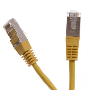 Cablu FTP mufat -  START.LAN patchcord RJ45 cat.5e 3m galben, DIGITALBOX