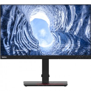 Monitor 23.8" Lenovo ThinkVision T24i-20 LED IPS , FrameLess. Full HD, DisplayPort, Negru, Pivot, 4 x USB , HDMI