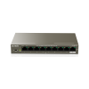 SWITCH PoE Tenda fara management 9-Porturi 10/100 Mbps cu 8-Porturi PoE, IEEE 802.3af, carcasa metalica, rackabil „TEF1109P-8-102W” 