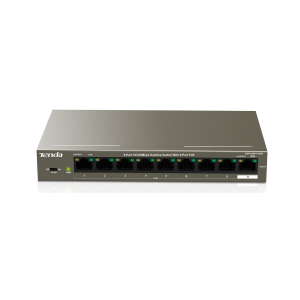 SWITCH PoE Tenda fara management 9-Porturi 10/100 Mbps cu 8-Porturi PoE, IEEE 802.3af, carcasa metalica, rackabil „TEF1109P-8-102W” 