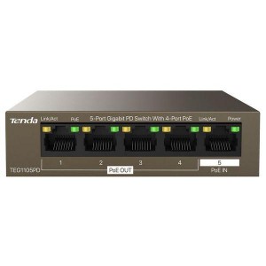 SWITCH POE 5-PORT GIGABIT PD 4xPOE TENDA „TEG1105PD” 
