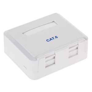 Priza dubla aplicata Cat6 RJ45 UTP FTP LAN