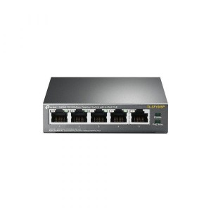 SWITCH PoE cu 5 porturi 10/100Mbps , 4x PoE, IEEE 802.3af, carcasa metalica, TP-LINK „TL-SF1005P”