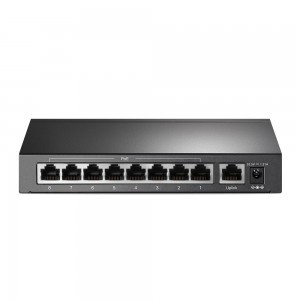 SWITCH PoE TP-LINK 9 porturi 10/100Mbps (8 PoE+), IEEE 802.3af/at, carcasa metalica „TL-SF1009P”