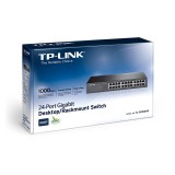  Switch 24 porturi Gigabit, TP-Link TL-SG1024D, Desktop/ Rackmount, 13" metal