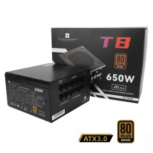 SURSA 650W Thermalright „TB650”, full modulara, certificare 80 Plus Gold, DC to DC, fan 120mm, negru