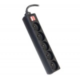 Prelungitor 5 prize, lungime cablu 5 m, Tracer Patrol, negru 