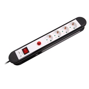 PRELUNGITOR PROTECTIE SUPRACURENT 4 prize, 1.5M, 3x1.5mm2, 16A, max.3500W
