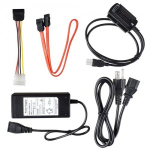 Adaptor USB la IDE 3.5"+2.5"+SATA pt conectare pe usb a hdd IDE 2.5/3,5inch sau s-ata. Alimentator inclus.