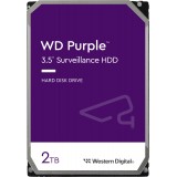 HDD 2TB WD Purple WD23PURZ,  intern 3.5'', SATA/600, 64MB cache, surveillance - pentru supraveghere video