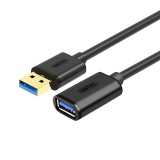Cablu prelungitor USB 3.0 AM-AF, LUNIGME 2m; Unitek Y-C459BBK, usb3.0, usb3
