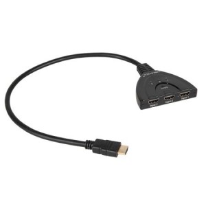 SWTICH HDMI cu 3 INTRARI mama si 1 IESIRE tata, conectați 3 dispozitive în același timp la un singur receptor HDMI.