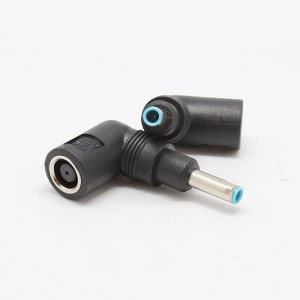 Cablu convertor mufa BLUE PIN  4.5x3.0mm DELL din mufa groasa 7.4x5.0mm cu pin de la HP / DELL