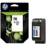 Cartus Inkjet HP 78 Original (C6578A), Color, 38ml, capacitate mare 970 pagini la 15% acoperire