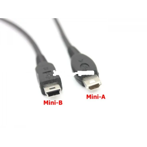 Cablu mini USB A la mini USB B, lungime 1.8M, pentru conectare si transfer date intre periferice (ex. camera, MP3, PDA sau telefoane mobile)