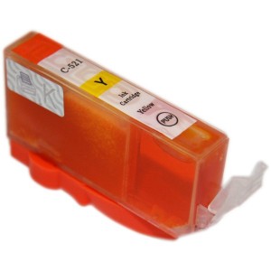 Cartus CANON CLI-521Y, Compatibil, Yellow, Inkjet