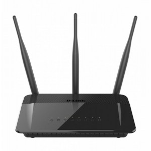 Router Wireless D-link DIR-809, 1xWAN 10/100, 4xLAN 10/100, 3x antene externe, dual-band AC750 (433/300Mbps)