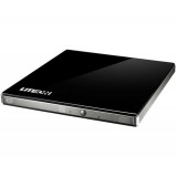 DVD-RW EXTERN , USB, Super-Slim, ultra-light, Black, LiteOn eBAU108