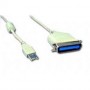 Cablu Adaptor USB to Paralel LPT CENTRONICS 36pini, Gembird USB to Bitronics converter USB A plug/C36M 6ft cable Cablu Adaptor USB to Paralel LPT CENTRONICS 36pini, Gembird USB to Bitronics converter USB A plug/C36M 6ft cable