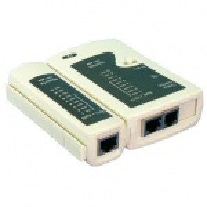 Tester cabluri pentru mufe RJ11, RJ12 si RJ45 cu telecomanda, LOGILINK WZ0010