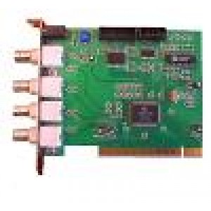 Placa captura pentru 4 camere supraveghere, se monteaza in slot PCI din computer, inregistreaza direct pe hardul pc-ului, model: SDVR-404A