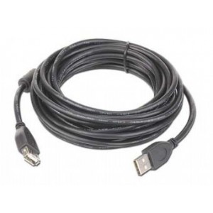 CABLU USB prelungitor 4,5M, USB 2.0 tata-mama, conectori auriti, negru, GEMBIRD CABLU USB prelungitor 4,5M, USB 2.0 tata-mama, conectori auriti, negru, GEMBIRD