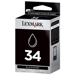 Cartus LEXMARK 34, Original, Black, Inkjet, Lexmak #34  black Cartridge P910, P4000, P6000 ,X3500, X4500 ,X2500 ,X3300, X5200 ,X5070, X5075, X5470,X5490, X5495, X7100, X7300, X8300, X7350,Z800 ,Z845, Z1300, Z1400