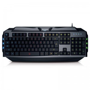 Tastatura gaming Genius SCORPION K5, cu fir, US layout, neagra, Anti-ghosting pana la 19 taste, butoane multimedia, 1ms, 1.8m cablu, conector USB