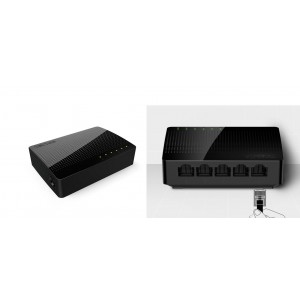 Switch 5 porturi Gigabit TENDA SG105, 5* 10/100/1000Mbps, power LED