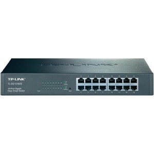 SWITCH 16 porturi Gigabit cu MANAGEMENT, carcasa metalica, rackabil, TP-LINK „TL-SG1016DE”