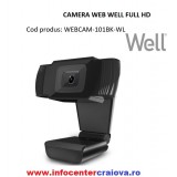 Camera Web Full HD 1920x1080 cu Microfon, CMOS, 30fps, USB2.0, Win XP Vista  7 8 10, WELL