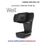 Camera Web HD 720 cu Microfon, CMOS, 30fps, USB2.0, Win XP Vista 7 8 10 Linux  OS, WELL