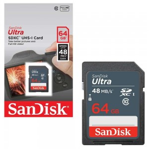 Card memorie 64GB ULTRA SDXC UHS-I clasa10 SanDisk 